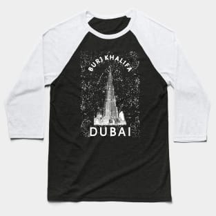 Burj Khalifa Baseball T-Shirt